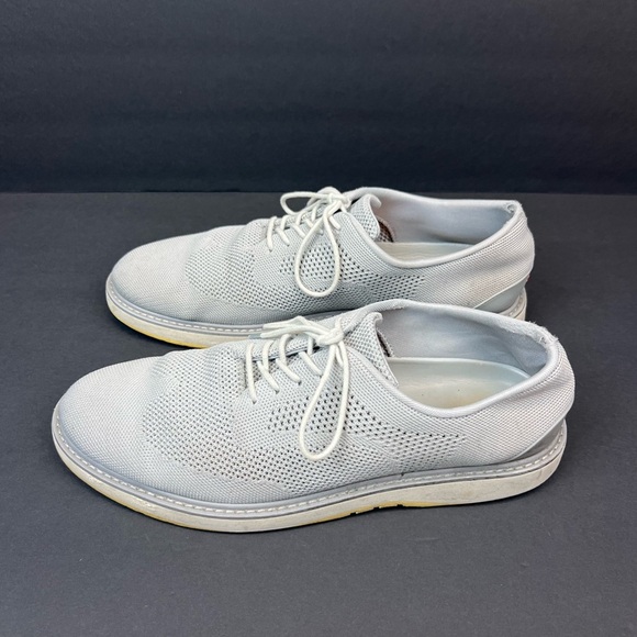 "SWIMS" Mens Barry Oxford Light Gray/Faded Lemon Mesh Dress Lace Up Size 11 - Picture 2 of 12